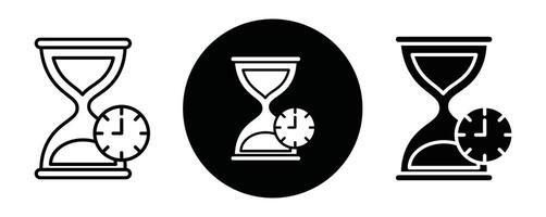 Duration outline icon collection or set. Duration Thin line art vector