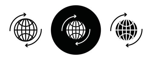 Import export outline icon collection or set. Import export Thin line art vector
