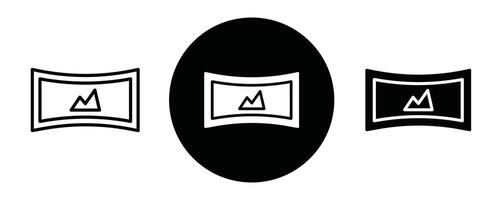 Immersive outline icon collection or set. Immersive Thin line art vector