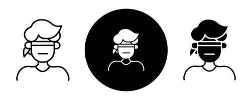 Ignore outline icon collection or set. Ignore Thin line art vector