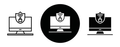 IOT security tools outline icon collection or set. IOT security tools Thin line art vector