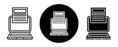 Front end development outline icon collection or set. Front end development Thin line art vector