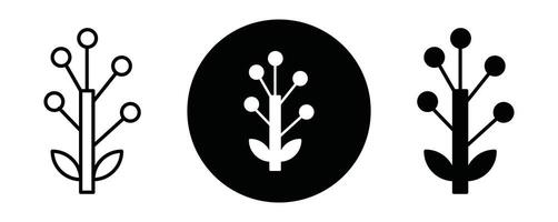 Golden Wattle outline icon collection or set. Golden Wattle Thin line art vector