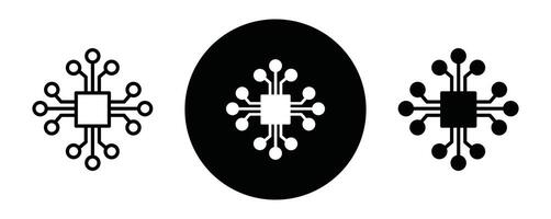 ICT outline icon collection or set. ICT Thin line art vector