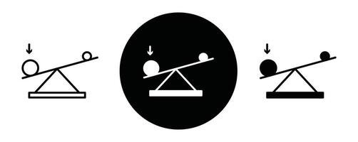Leverage outline icon collection or set. Leverage Thin line art vector