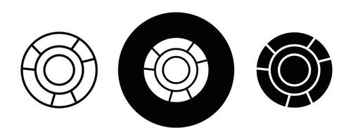 Lifebuoy outline icon collection or set. Lifebuoy Thin line art vector