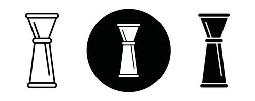 Jigger outline icon collection or set. Jigger Thin line art vector
