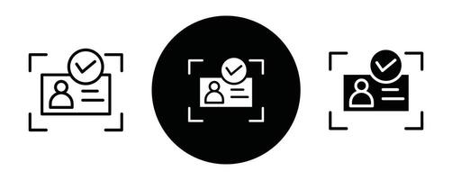 Kyc outline icon collection or set. Kyc Thin line art vector