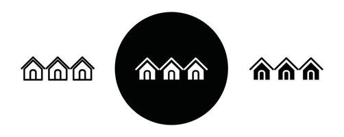 Neighbor outline icon collection or set. Neighbor Thin line art vector