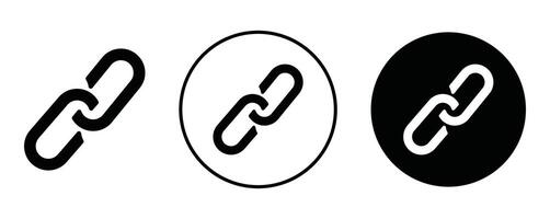 Link outline icon collection or set. Link Thin line art vector