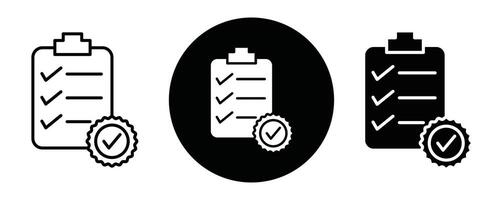 Quality check outline icon collection or set. Quality check Thin line art vector