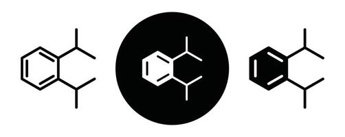 Phthalate free outline icon collection or set. Phthalate free Thin line art vector