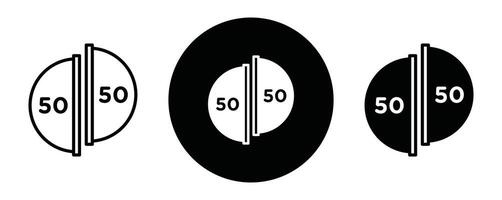 Ratio outline icon collection or set. Ratio Thin line art vector