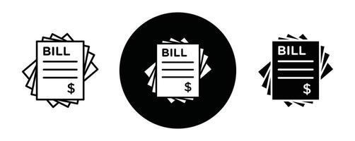Stack of bills outline icon collection or set. Stack of bills Thin line art vector