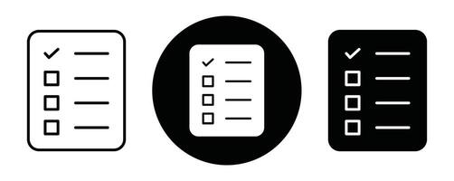 Survey outline icon collection or set. Survey Thin line art vector