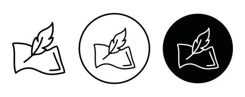 Soft fabric outline icon collection or set. Soft fabric Thin line art vector