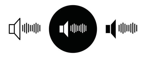 Sound effect outline icon collection or set. Sound effect Thin line art vector