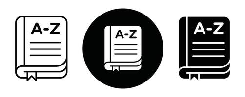 Terminology outline icon collection or set. Terminology Thin line art vector