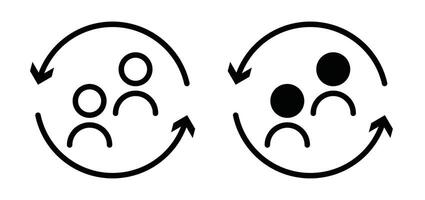 Turnover outline icon collection or set. Turnover Thin line art vector