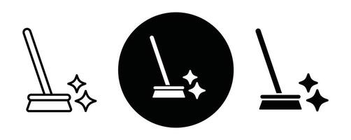 Sweeping outline icon collection or set. Sweeping Thin line art vector