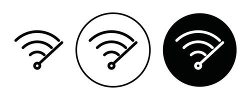 Wifi speed outline icon collection or set. Wifi speed Thin line art vector