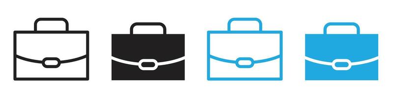 Case icon depicting business briefcases and document storage, ideal for corporate settings, legal offices, and professional environments vector