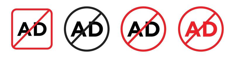Advertising Filter Icon for Enhanced Ad-Free Internet Usage vector