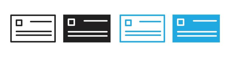 Business card icon depicting professional networking and contact sharing, suitable for corporate branding and personal marketing vector