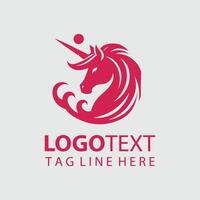 Unicorn Logo illustrations vector