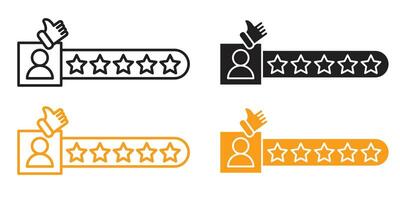 Feedback and Rating Icon for Consumer Satisfaction Insights vector