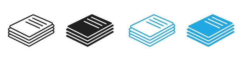 Office Paperwork Stack Icon Indicating Extensive Documentation vector