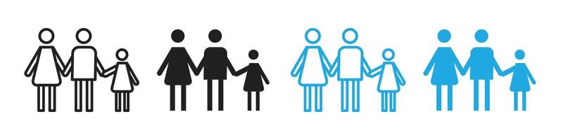 Unity in Family Icon Representing Domestic Bliss and Togetherness vector