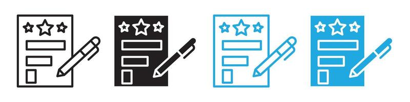Online User Experience Feedback Form and Survey Icons in for Digital Applications vector
