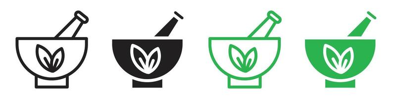 Homeopathy icon illustrating natural healing and alternative medicine, ideal for holistic health practices and wellness centers vector