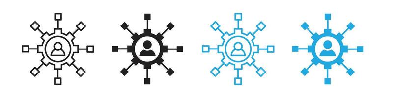 Versatile Business Abilities Icon Featuring Diverse Skillsets vector
