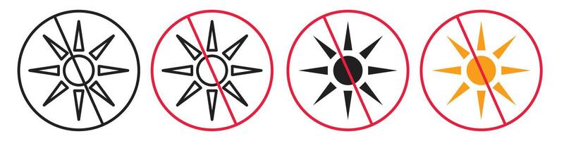 Day Without Sun Icon Reflecting Overcast Weather Conditions vector