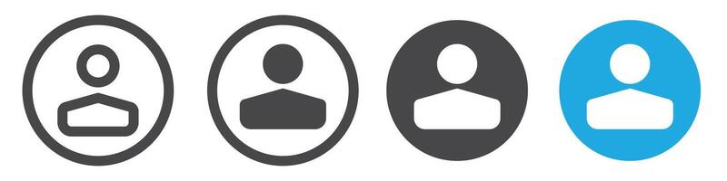 Login icon line art vector
