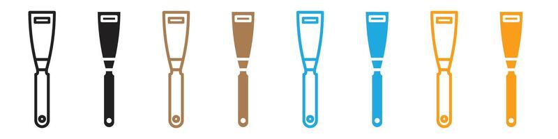 Plastering Tool Icon for Smoothing Surfaces in Construction Work vector