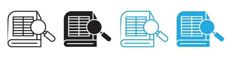 Technical Guide and User Manual Icons in Ideal for Instructional and Machinery Use vector