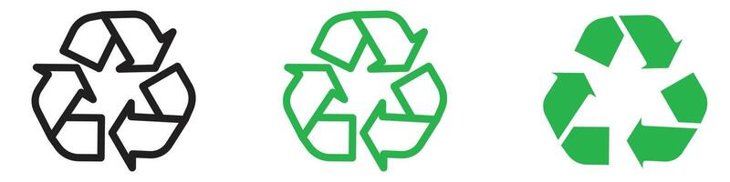 Recycle icon illustrating eco-friendly practices, suitable for environmental initiatives and sustainability projects vector