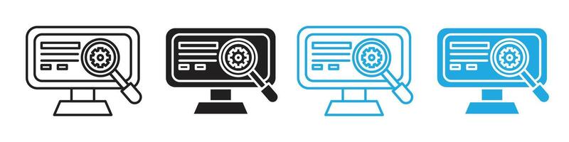 Optimization Tool Icon for Enhancing Online Presence and SEO vector