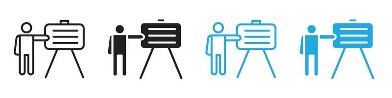 Training icon line art vector