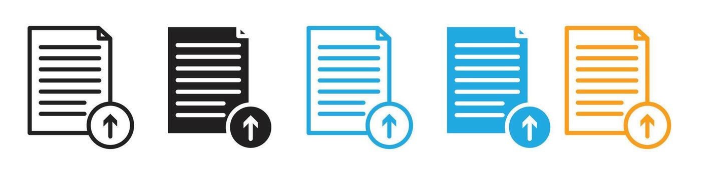 contenido actualizar icono para archivo revisión y datos administración vector