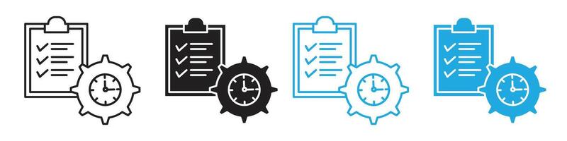Time management icon vector