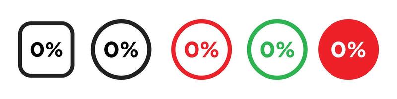 Financial Advantage Badge Icon for Services with No Interest Charges vector
