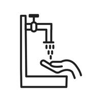 Islamic Ablution Ritual Icon Ideal for Purification and Religious Practices vector