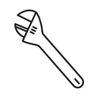 Multi-purpose Wrench Icon for Toolkits, Repairs, and Mechanical Work vector