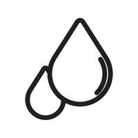 Essentials oil drop icon mark in filled style vector