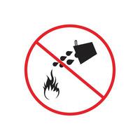 Do Not Extinguish with Water Sign Prevent Fire Hazards with Proper Alerts vector