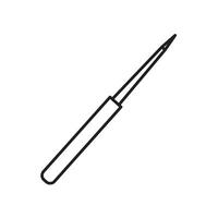 Eyeliner Brush Icon Ideal for Makeup Application and Beauty Tools vector